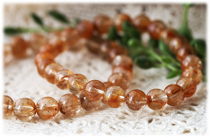 天然石 ミッチリ ブラウン ルチルクォーツ いい石の日】【特選品】ブラウンキャッツアイルチルクォーツ15.5mm